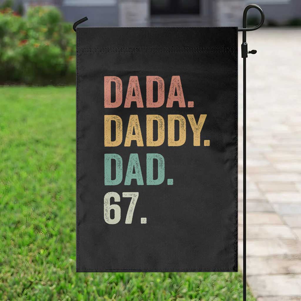 Dada Daddy Dad 67 Garden Flag Funny Six Seven Father's Day