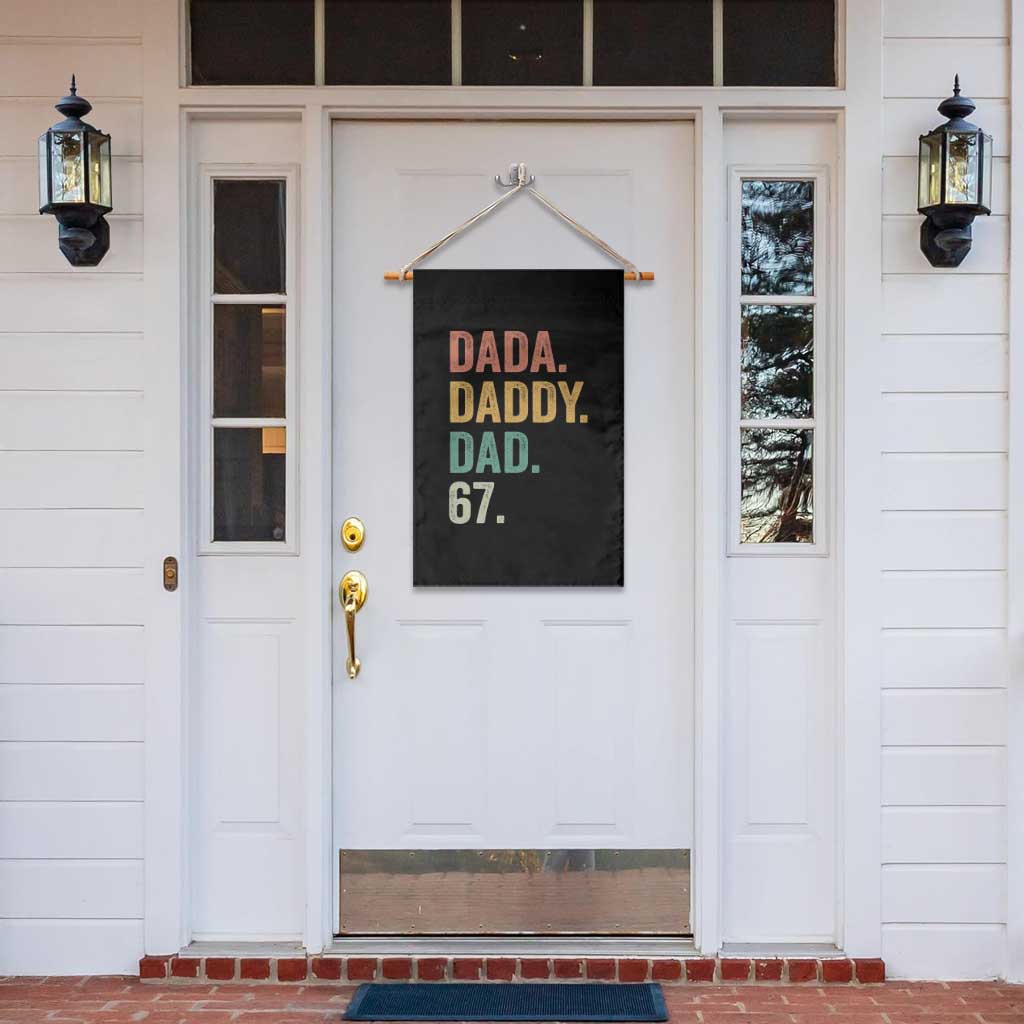 Dada Daddy Dad 67 Garden Flag Funny Six Seven Father's Day