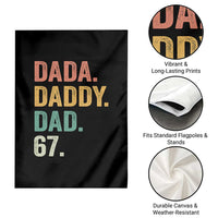Dada Daddy Dad 67 Garden Flag Funny Six Seven Father's Day