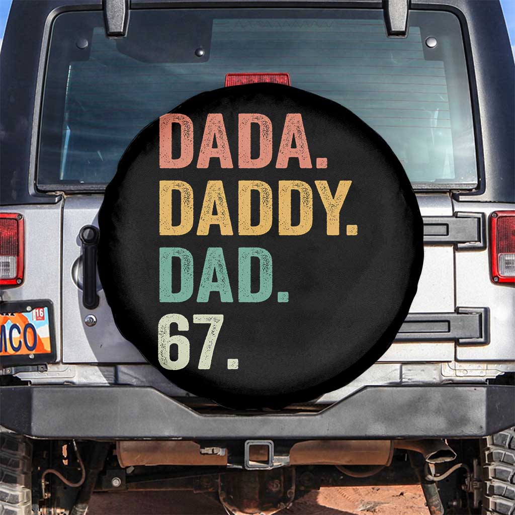Dada Daddy Dad 67 Spare Tire Cover Funny Six Seven Father's Day