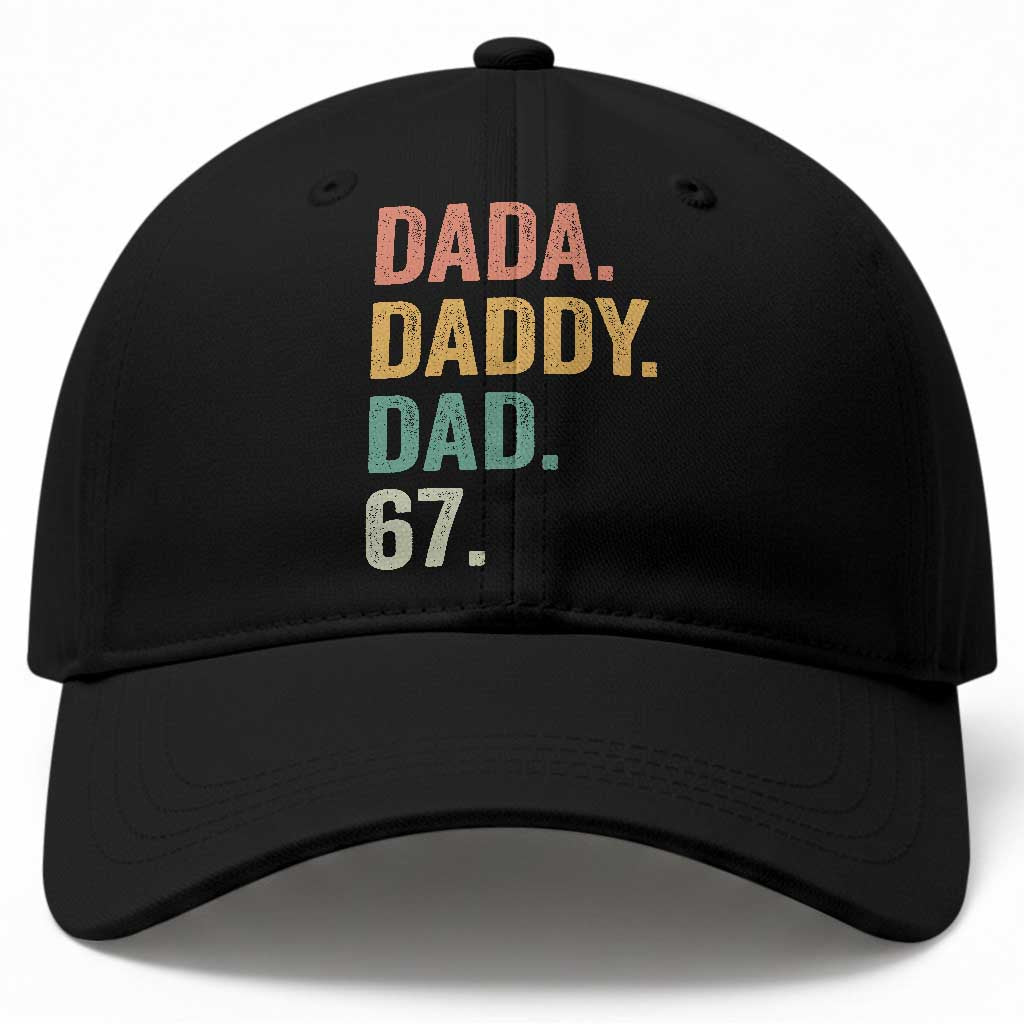 Dada Daddy Dad 67 Baseball Cap Funny Six Seven Father's Day