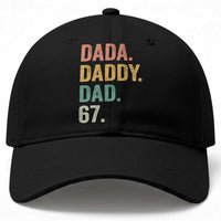Dada Daddy Dad 67 Baseball Cap Funny Six Seven Father's Day