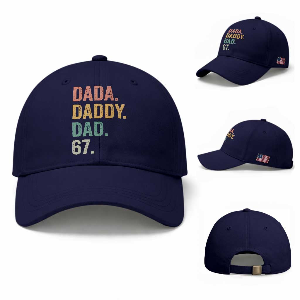Dada Daddy Dad 67 Baseball Cap Funny Six Seven Father's Day
