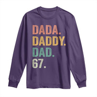 Dada Daddy Dad 67 Long Sleeve Shirt Funny Six Seven Father's Day