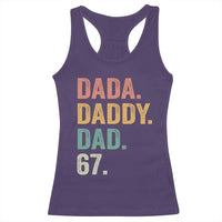 Dada Daddy Dad 67 Racerback Tank Top Funny Six Seven Father's Day