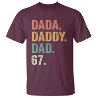 Dada Daddy Dad 67 T Shirt Funny Six Seven Father's Day