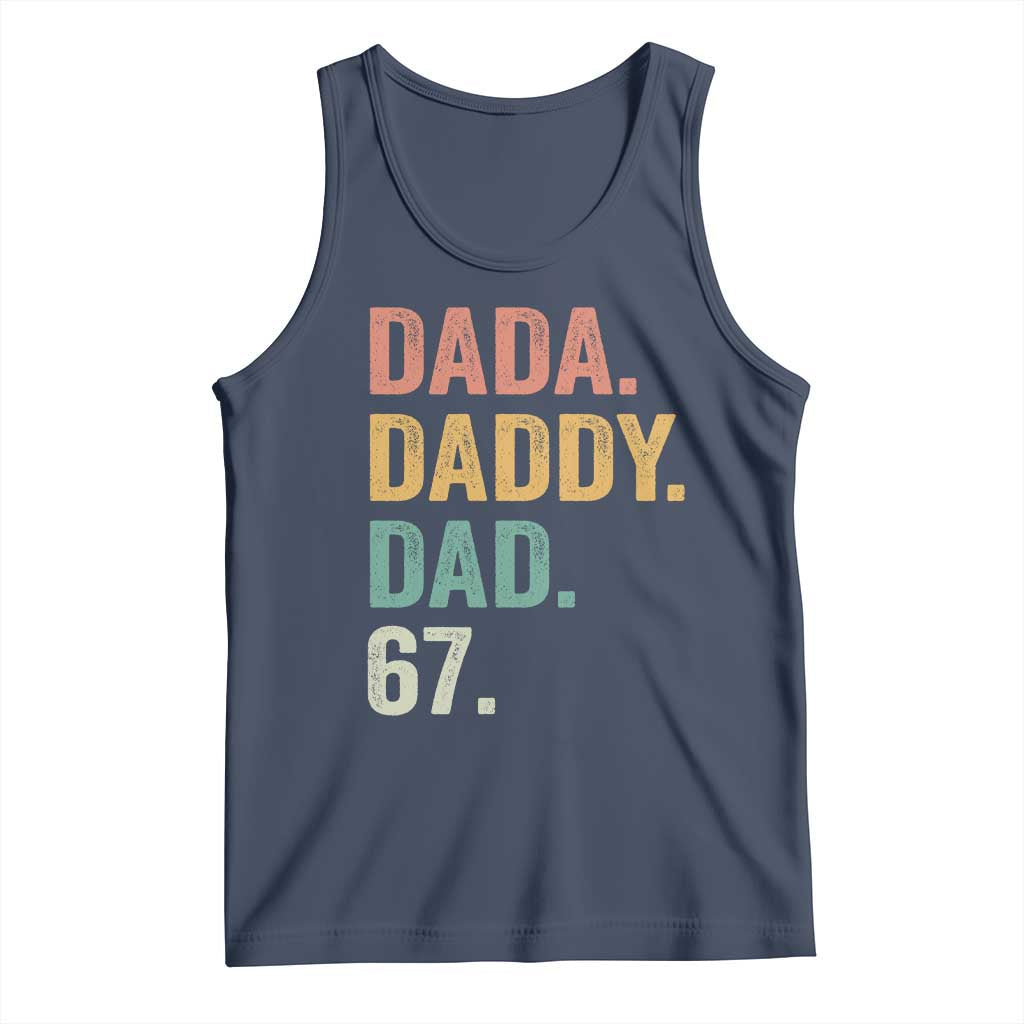 Dada Daddy Dad 67 Tank Top Funny Six Seven Father's Day