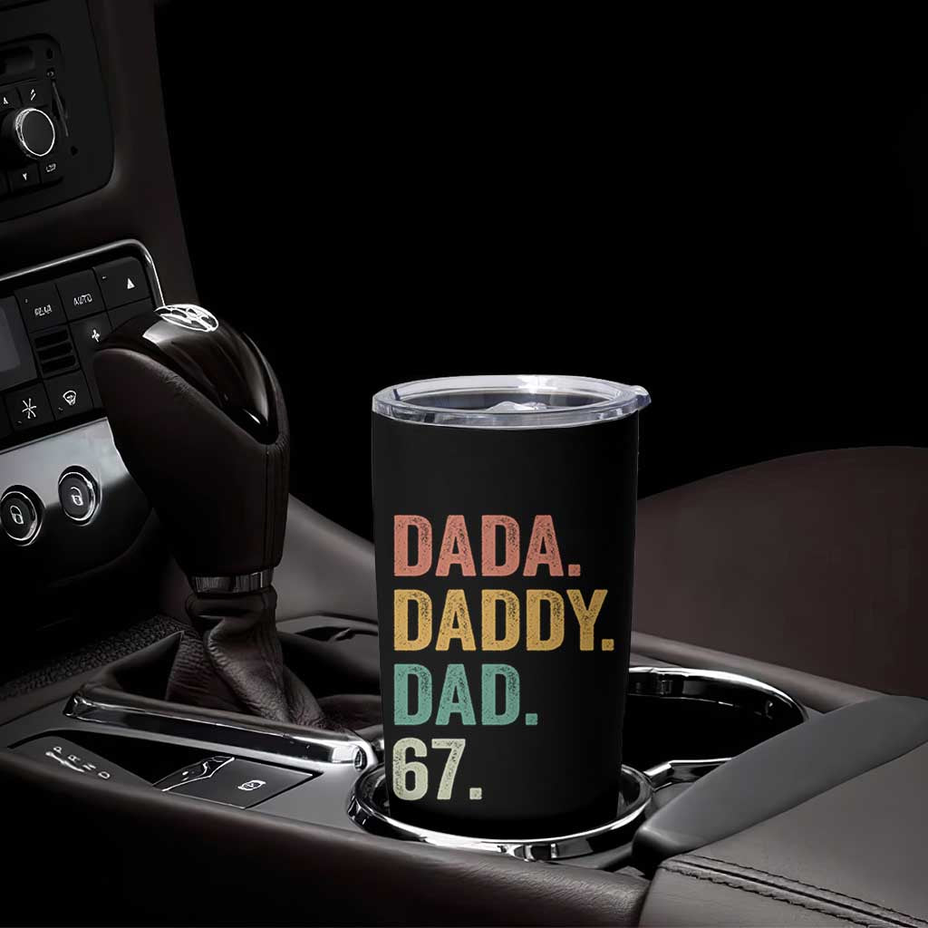 Dada Daddy Dad 67 Tumbler Cup Funny Six Seven Father's Day