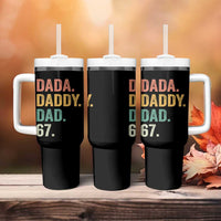 Dada Daddy Dad 67 Tumbler With Handle Funny Six Seven Father's Day