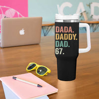 Dada Daddy Dad 67 Tumbler With Handle Funny Six Seven Father's Day