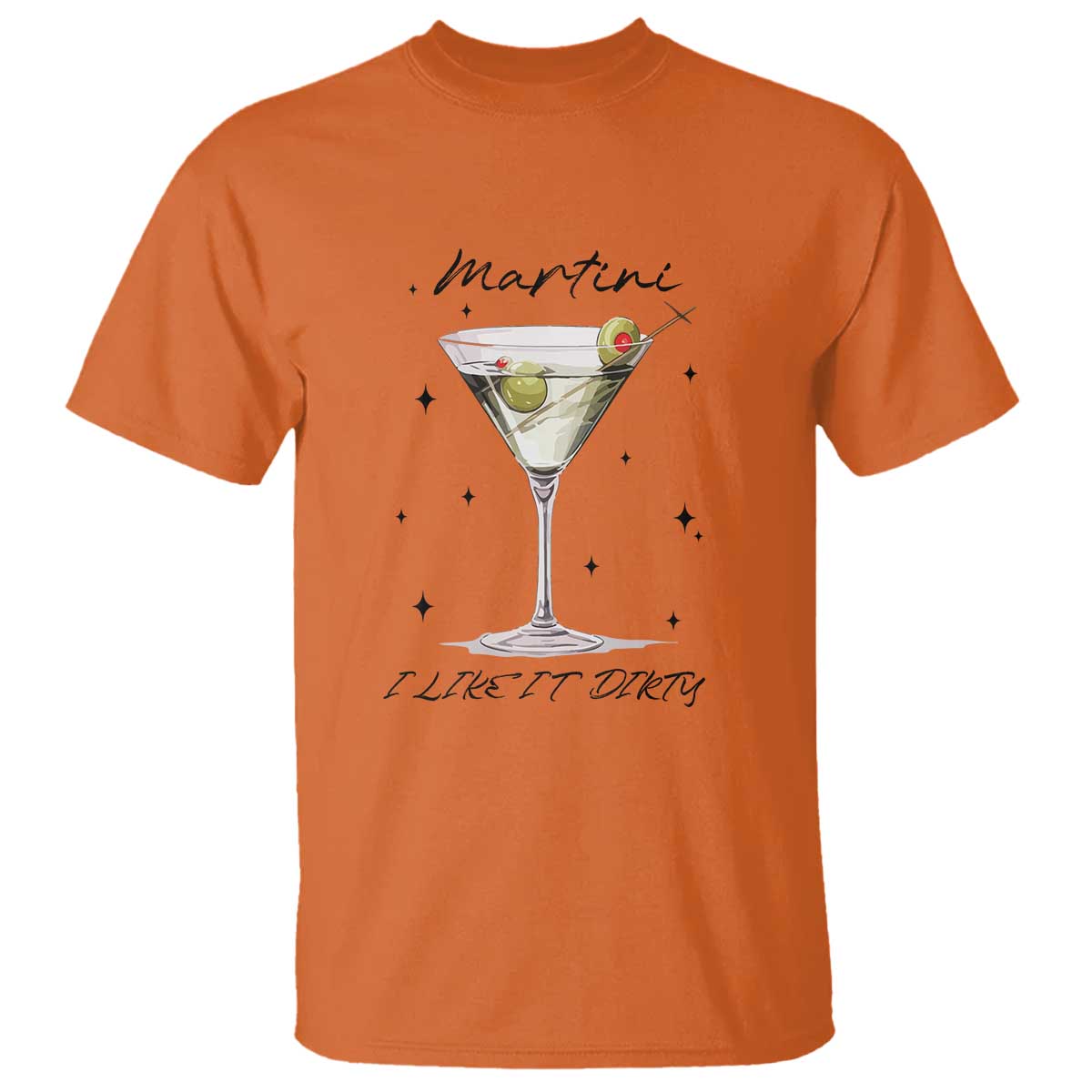 Dirty Martini T Shirt I Like It Dirty Funny Cocktail Glass - Wonder Print Shop