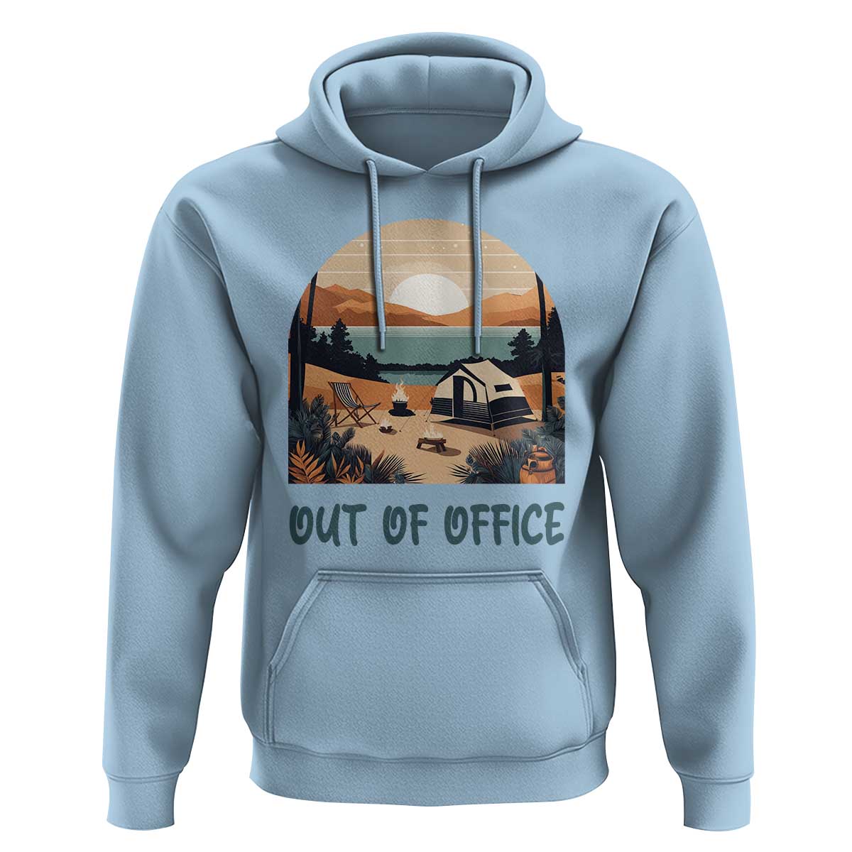 Vacation Hoodie Out Of Office Travel Blogger - Wonder Print Shop