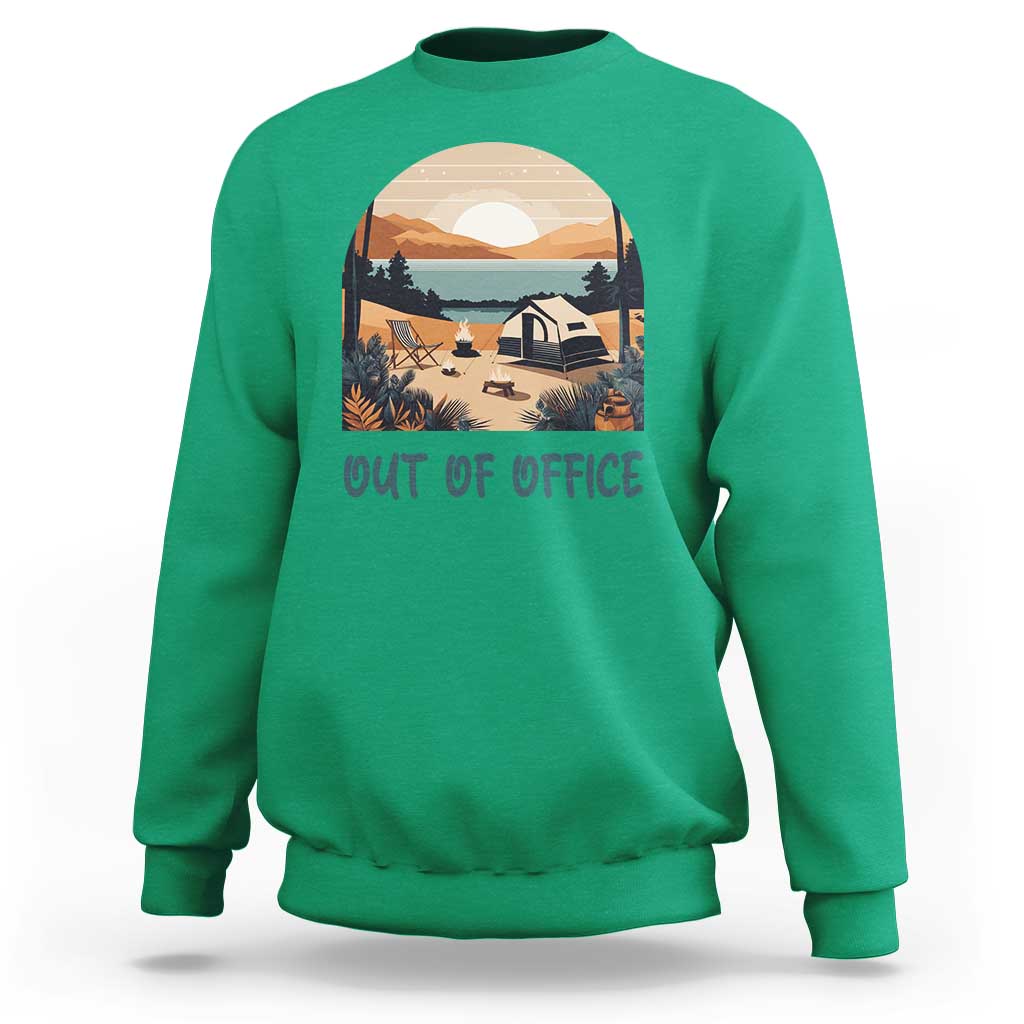 Vacation Sweatshirt Out Of Office Travel Blogger - Wonder Print Shop