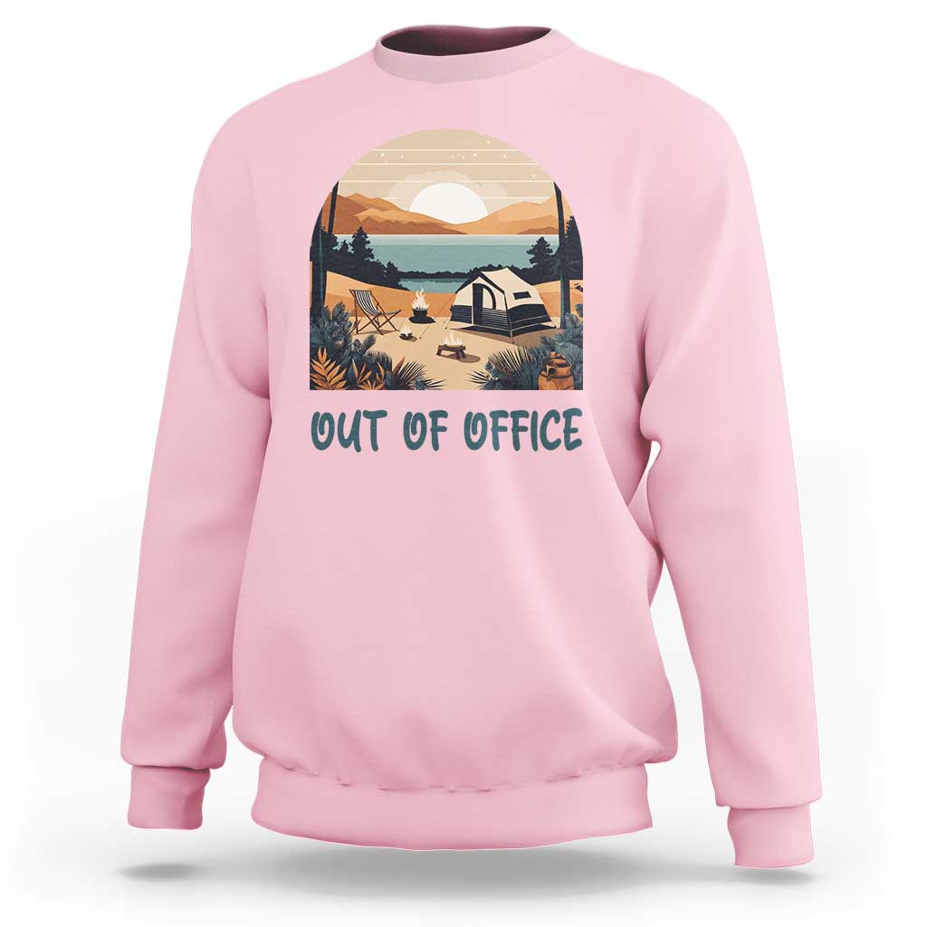 Vacation Sweatshirt Out Of Office Travel Blogger - Wonder Print Shop