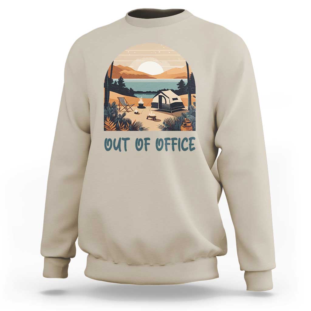 Vacation Sweatshirt Out Of Office Travel Blogger - Wonder Print Shop