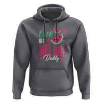 Dad Hoodie One In A Melon Daddy Birthday Funny Watermelon Summer Vacation - Wonder Print Shop
