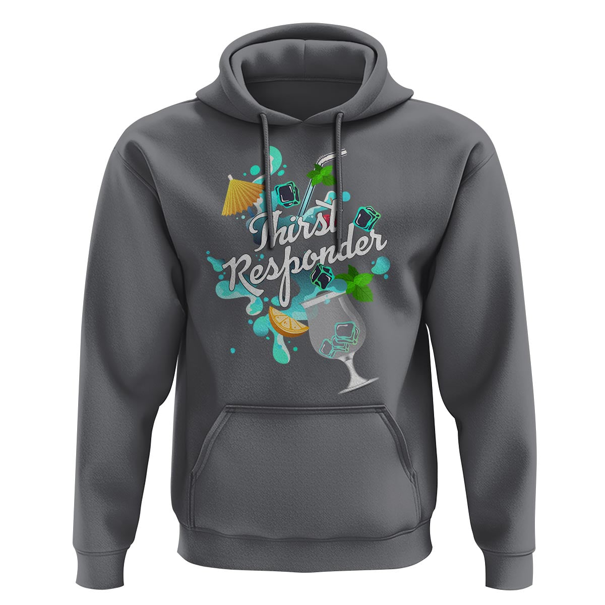 Cocktail Lover Hoodie Thirst Responder Funny Mixologists Bartender - Wonder Print Shop