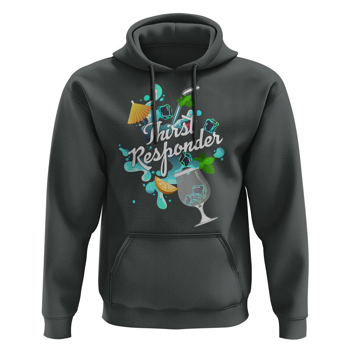 Cocktail Lover Hoodie Thirst Responder Funny Mixologists Bartender - Wonder Print Shop