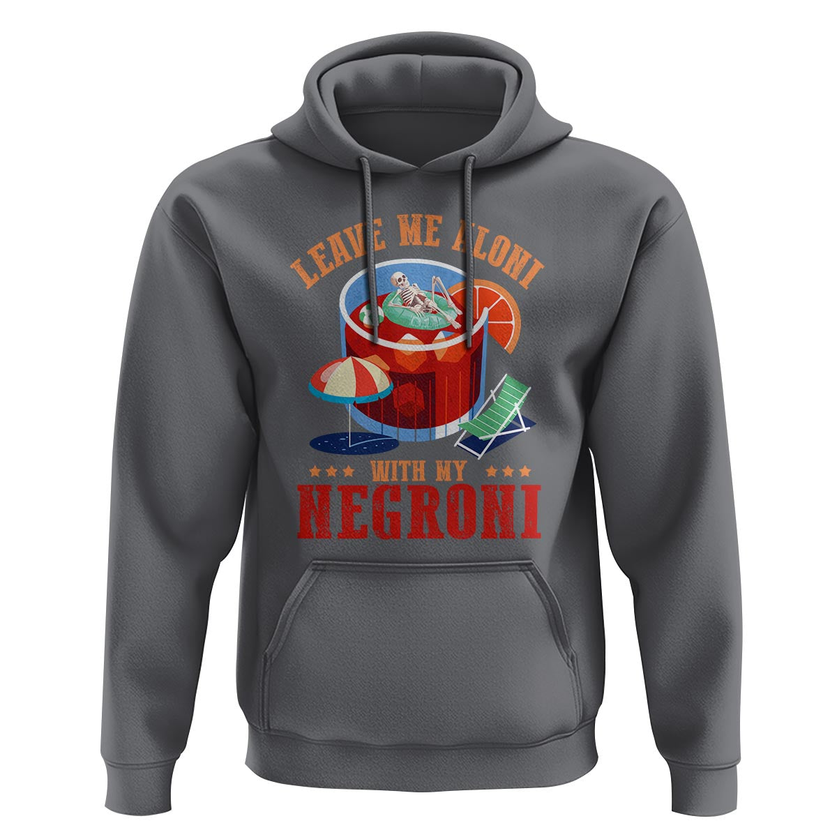 Negroni Cocktail Hoodie Leave Me Aloni With My Negroni Drinker Drinking - Wonder Print Shop