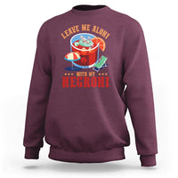 Negroni Cocktail Sweatshirt Leave Me Aloni With My Negroni Drinker Drinking - Wonder Print Shop