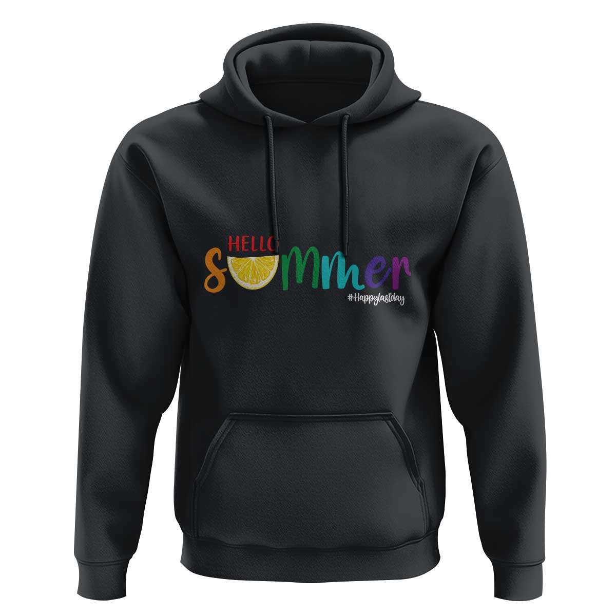 Cute Summer Vacation Hoodie Hello Summer Happy Last Day Sunshine Lemon - Wonder Print Shop