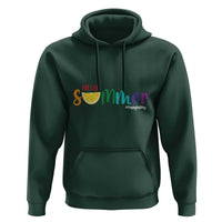 Cute Summer Vacation Hoodie Hello Summer Happy Last Day Sunshine Lemon - Wonder Print Shop