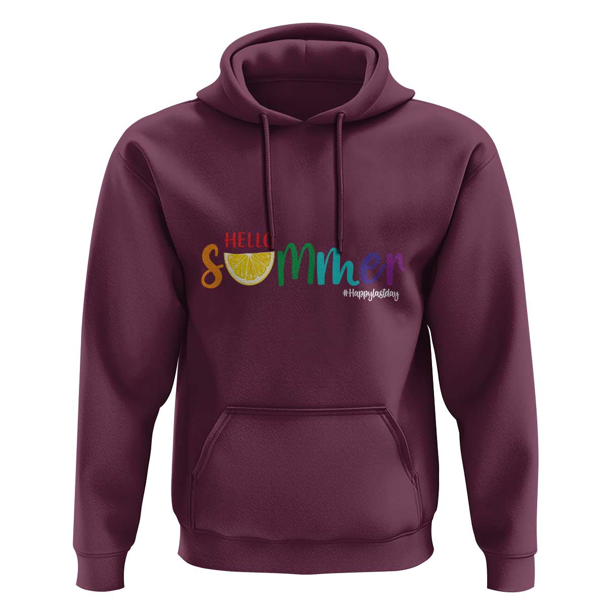 Cute Summer Vacation Hoodie Hello Summer Happy Last Day Sunshine Lemon - Wonder Print Shop