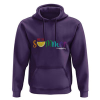 Cute Summer Vacation Hoodie Hello Summer Happy Last Day Sunshine Lemon - Wonder Print Shop