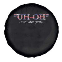 Funny Uh Oh England 1776 Spare Tire Cover 4th Of July USA Grunge Union Jack Flag - Wonder Print Shop
