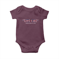 Funny Uh Oh England 1776 Baby Onesie 4th Of July USA Grunge Union Jack Flag - Wonder Print Shop