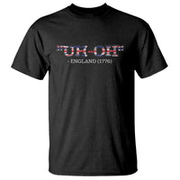 Funny Uh Oh England 1776 T Shirt 4th Of July USA Grunge Union Jack Flag - Wonder Print Shop