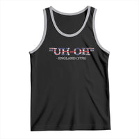 Funny Uh Oh England 1776 Tank Top 4th Of July USA Grunge Union Jack Flag - Wonder Print Shop