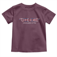Funny Uh Oh England 1776 Toddler T Shirt 4th Of July USA Grunge Union Jack Flag - Wonder Print Shop