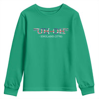 Funny Uh Oh England 1776 Youth Sweatshirt 4th Of July USA Grunge Union Jack Flag - Wonder Print Shop