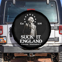 Funny Suck It England Spare Tire Cover 4th of July 1776 George Washington - Wonder Print Shop