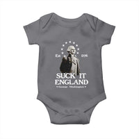 Funny Suck It England Baby Onesie 4th of July 1776 George Washington - Wonder Print Shop