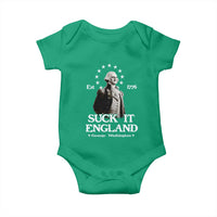 Funny Suck It England Baby Onesie 4th of July 1776 George Washington - Wonder Print Shop