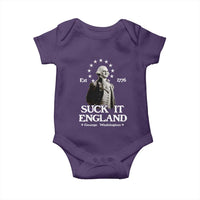Funny Suck It England Baby Onesie 4th of July 1776 George Washington - Wonder Print Shop