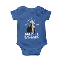 Funny Suck It England Baby Onesie 4th of July 1776 George Washington - Wonder Print Shop