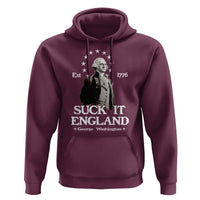 Funny Suck It England Hoodie 4th of July 1776 George Washington - Wonder Print Shop
