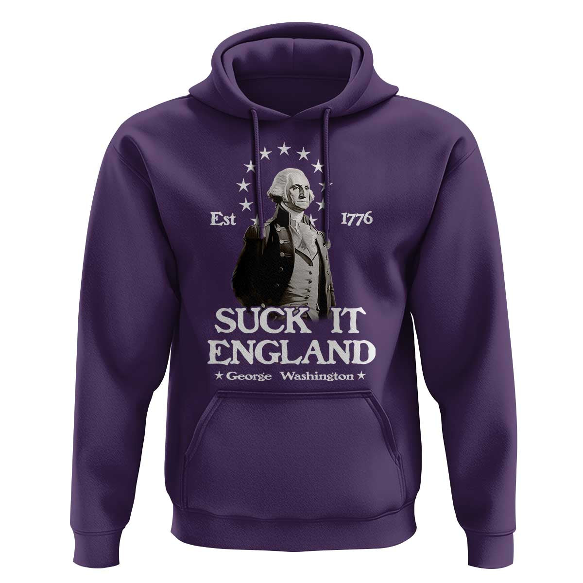 Funny Suck It England Hoodie 4th of July 1776 George Washington - Wonder Print Shop