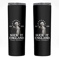 Funny Suck It England Skinny Tumbler 4th of July 1776 George Washington - Wonder Print Shop