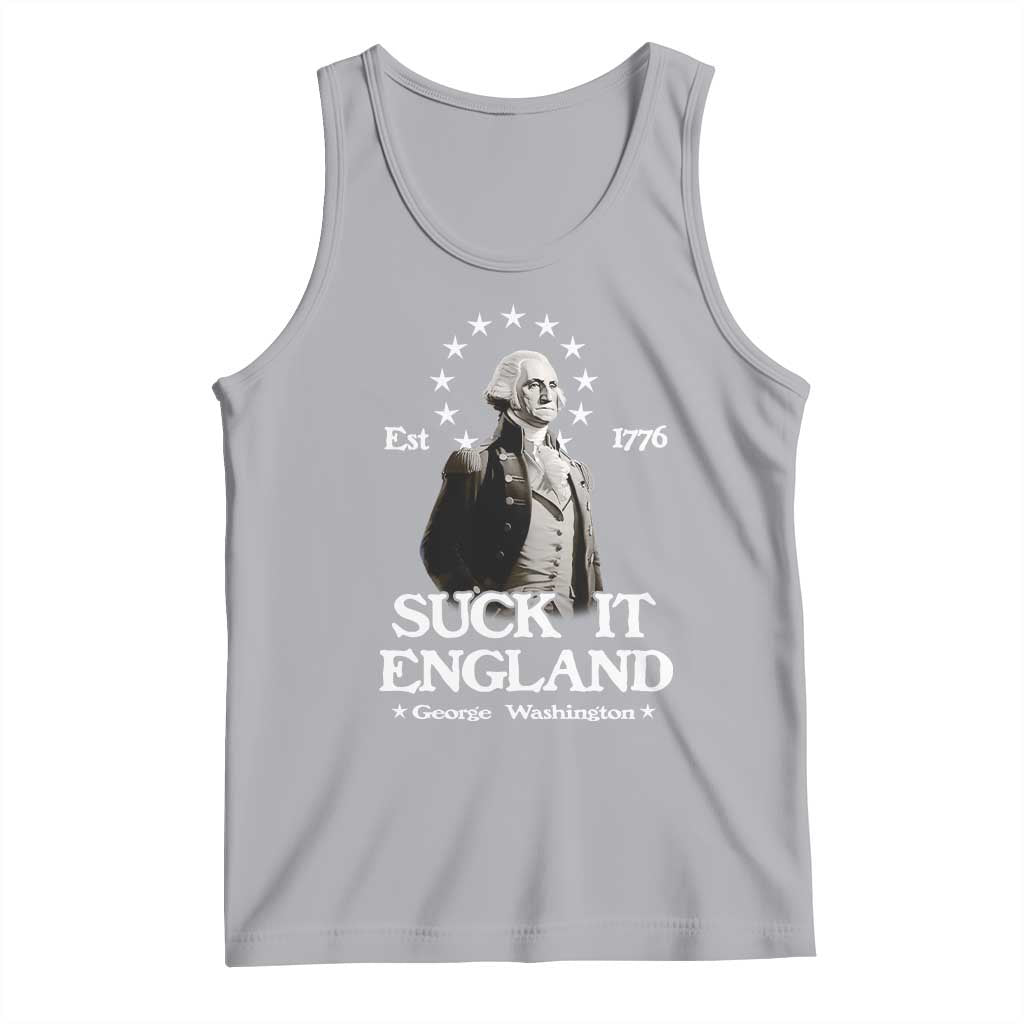 Funny Suck It England Tank Top 4th of July 1776 George Washington - Wonder Print Shop