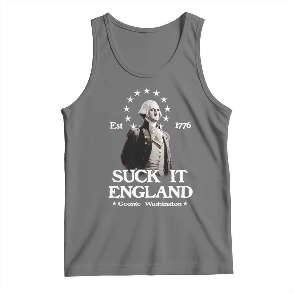 Funny Suck It England Tank Top 4th of July 1776 George Washington - Wonder Print Shop