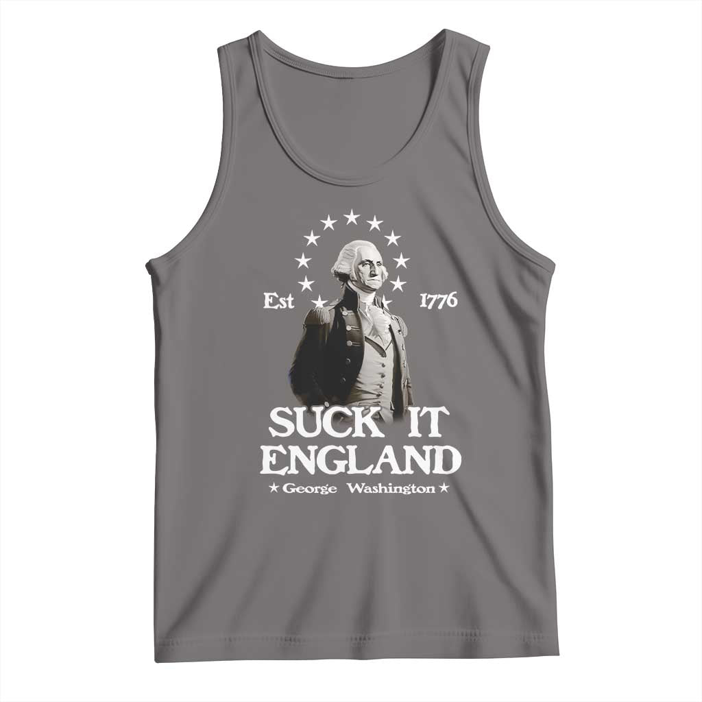 Funny Suck It England Tank Top 4th of July 1776 George Washington - Wonder Print Shop