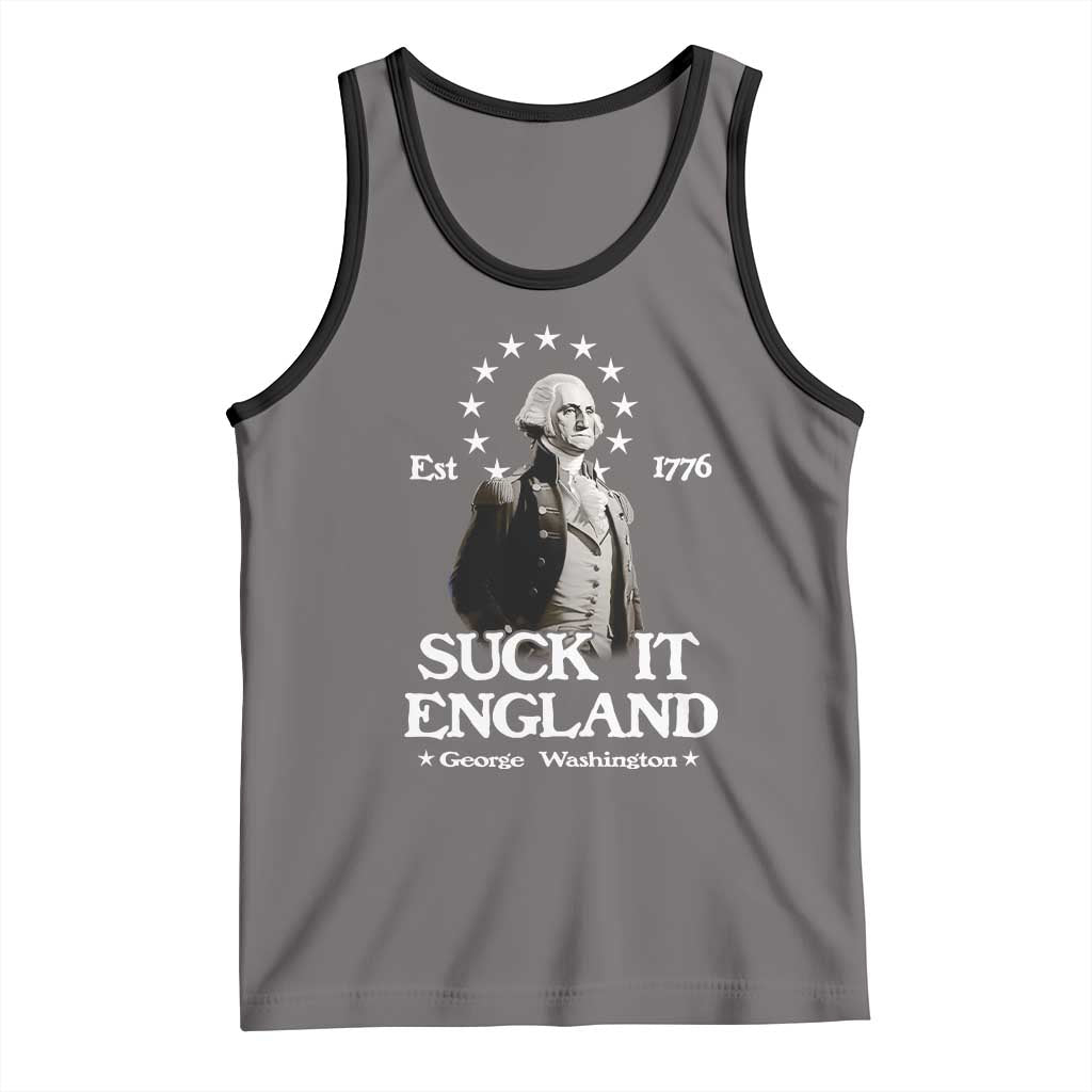 Funny Suck It England Tank Top 4th of July 1776 George Washington - Wonder Print Shop