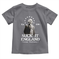 Funny Suck It England Toddler T Shirt 4th of July 1776 George Washington - Wonder Print Shop