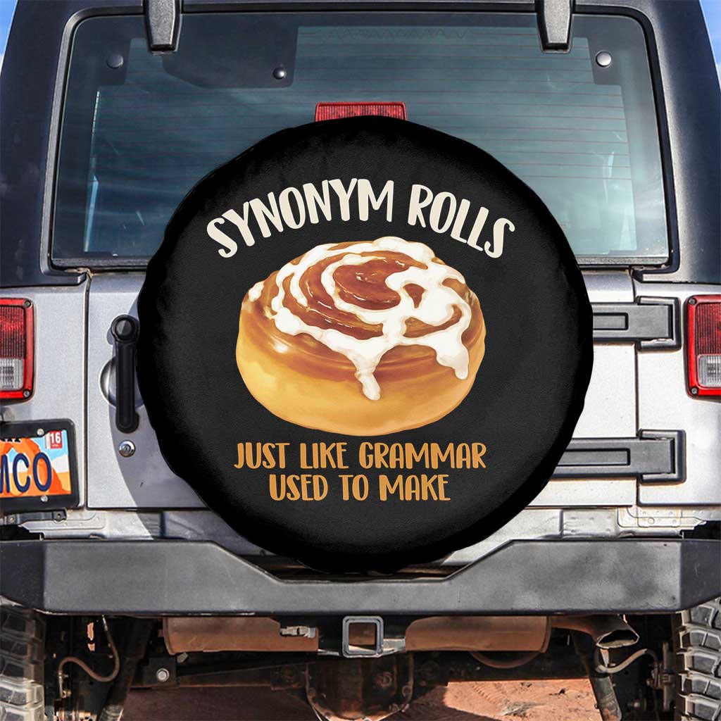 Funny Synonym Rolls Just Like Grammar Used To Make Spare Tire Cover Cinnamon Rolls Grammar Pun
