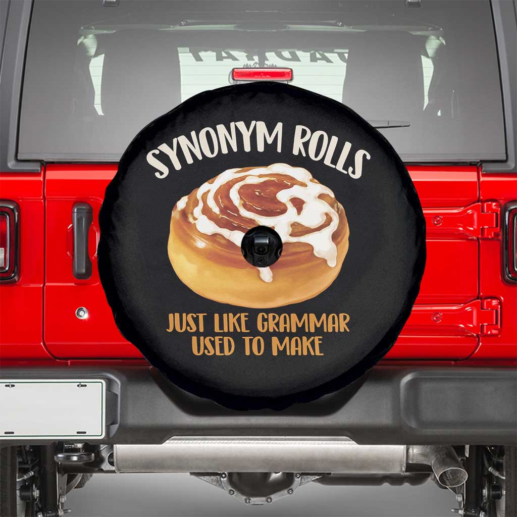 Funny Synonym Rolls Just Like Grammar Used To Make Spare Tire Cover Cinnamon Rolls Grammar Pun
