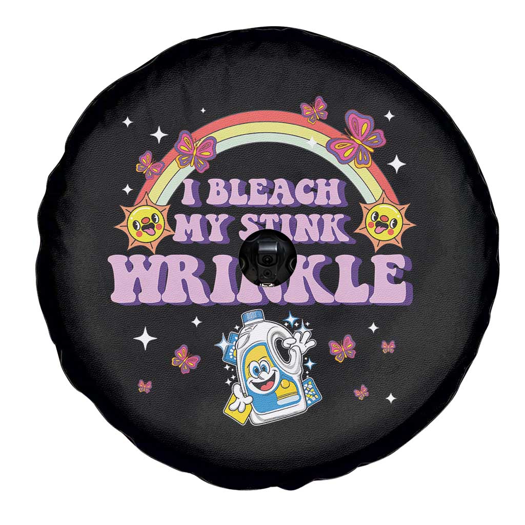 Funny I Bleach My Stink Wrinkle Spare Tire Cover Gag Adult Humor Rainbow Bleach Bottle - Wonder Print Shop